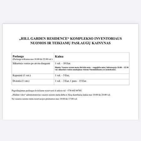 Kunigiskes Olaga Hill Garden Połąga