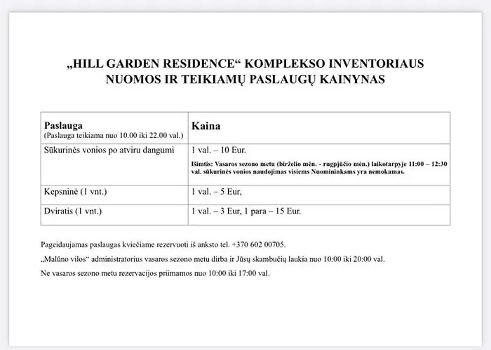 Kunigiskes Olaga Hill Garden Palanga